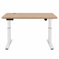 Adjustable Standing Desk Bamboo Top White Frame 120x60 cm